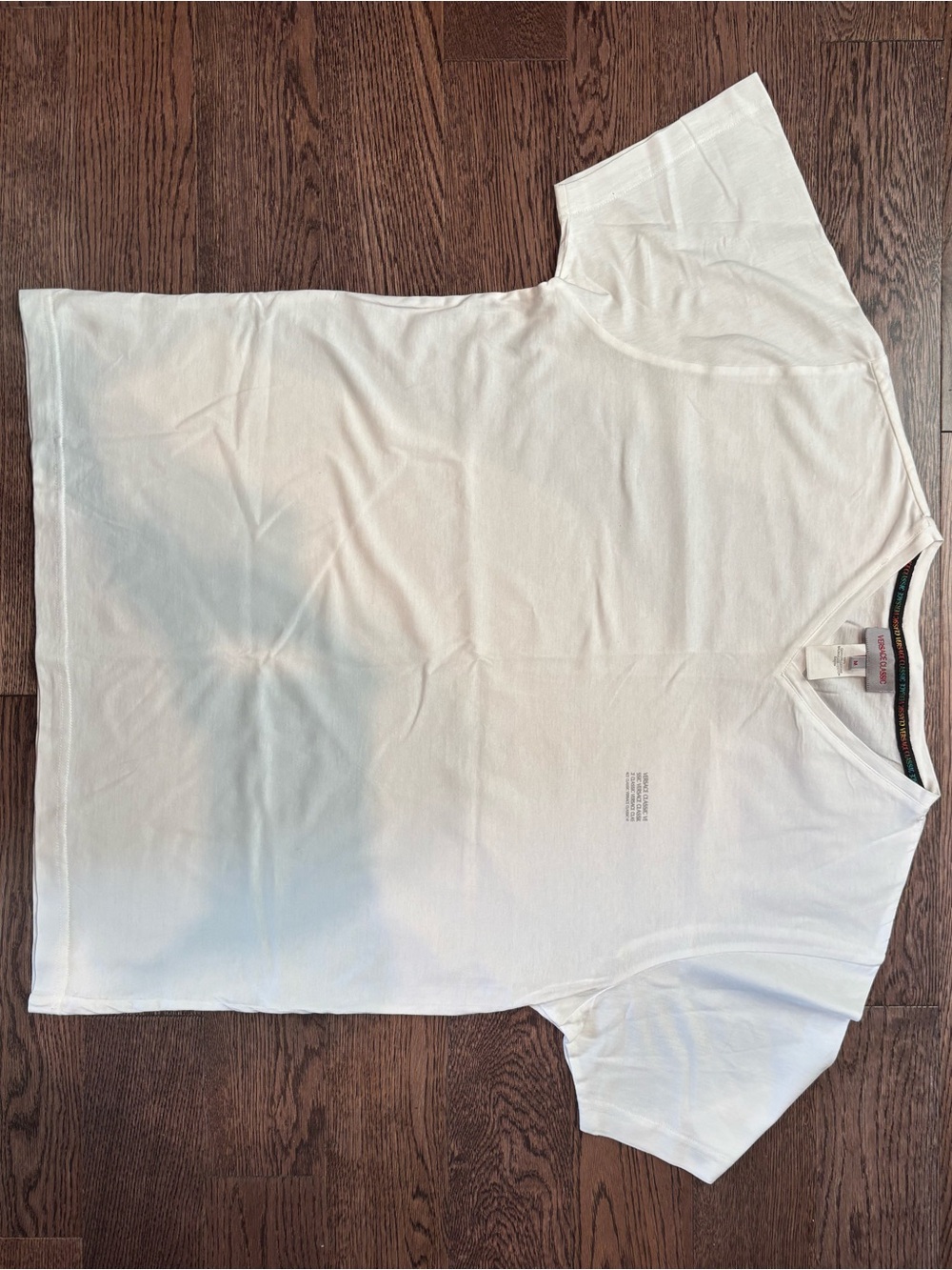 Vintage “Versace Classic” White V-Neck T-Shirt